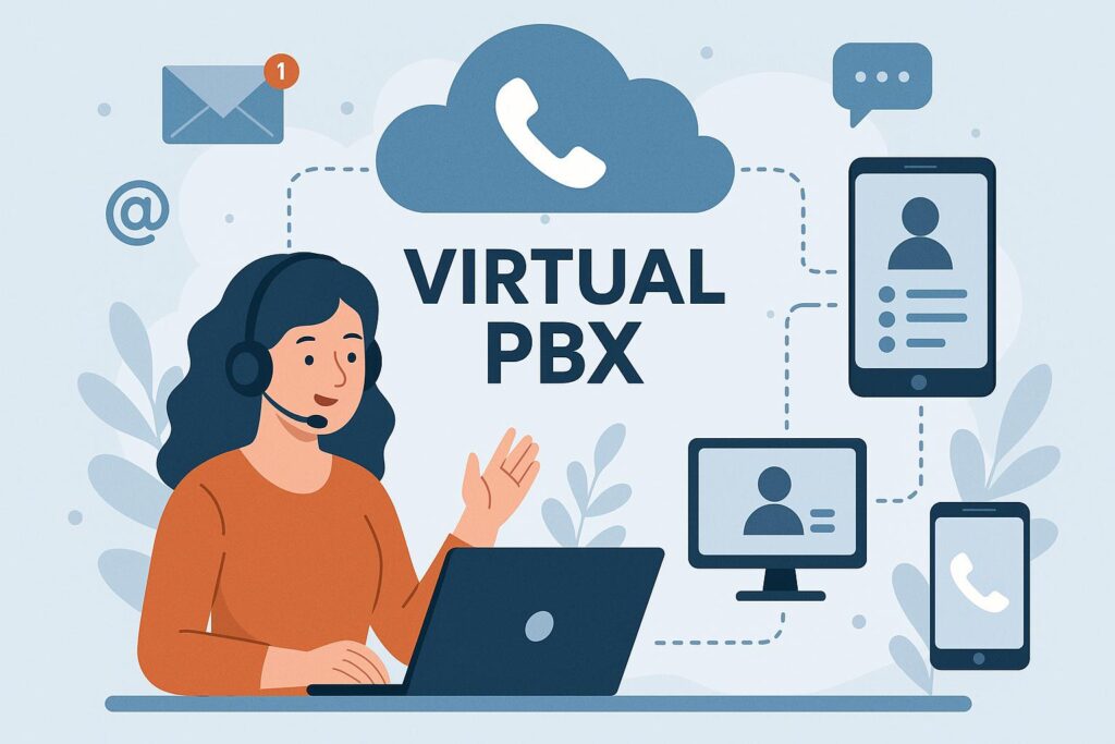 atendendo uma chamada com pabx integrado ao CRM